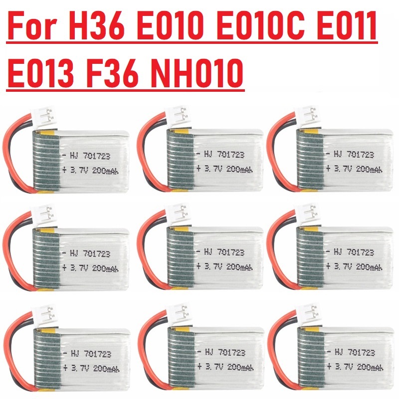 Eachine Drone E010 - 1-20 peças Bateria LIPO 3.7V 200mAh